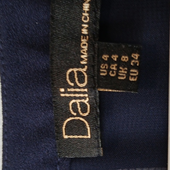 Dalia Navy Blue & White Bandana Abstract Print  Sleeveless Shift Dress Women's … - Picture 2 of 7